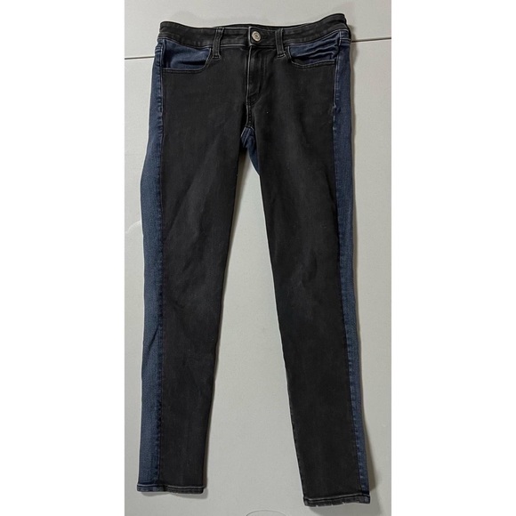 ‘The Bouncing Souls Sex Pistols’ Punk Patches Studded Stretch Denim Jeans Pants